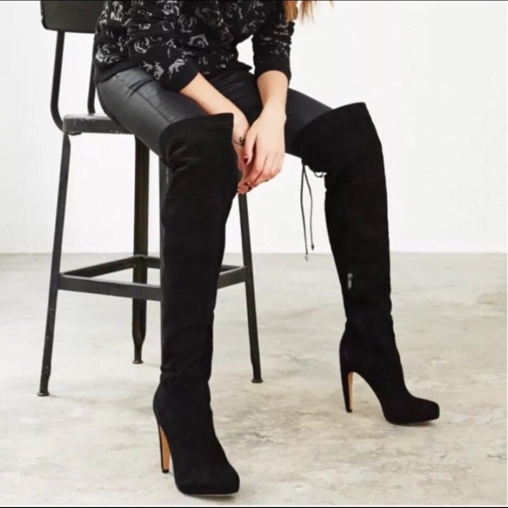 Sam Edelman sz 10 Kayla Black Suede Boot